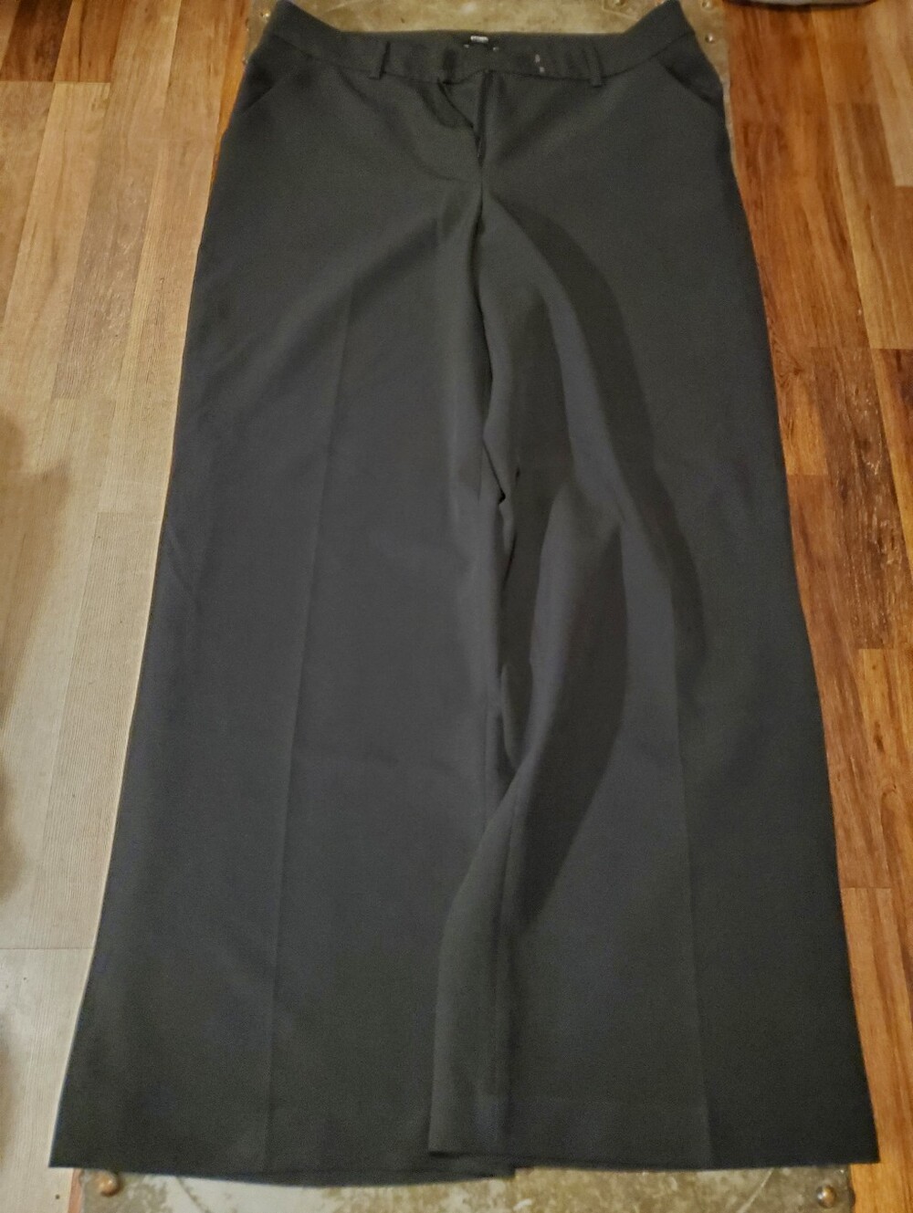 Express Editor Women's Black Wide Leg Dress Pants - Versatile Office Wear